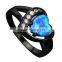 Cheap wholesale s925 silver heart design opal couple ring for Valentine's Day