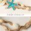 Fashion Holiday Hair Bands Elastic Beach Style Starfish&shell Flower Hair Hoop Women Flower Hair Accessory Jewelry