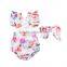 S17524A New Girl Pretty Summer Sliders Flower Boutique Jumpsuit