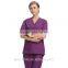 Juqian 2016 Quality Hot Purple V Neck Summer Hospital Housekeeping Staff Uniforms