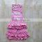 Boutique Cotton Outfits Kids Clothes Pink Girls Sets QL-108