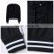 Ladies Black Plunge Laced Up Stripe Trims Cheap Hoodie Wholesale