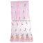 Imitation Silk Scarves & Wraps Rectangle Golden Pink Peacock Fashionable Scarf
