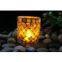 Yellow Roaring Flame Flat Candle Holder