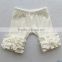 Wholesale baby yellow icing ruffled shorts wholesale girl summer clothes solid color cotton children shorts