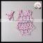 2016 yawoo sleeveless bird patterns cotton pom pom baby clothes wholesale price bubble romper