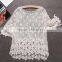 oem manufacturer latest fashion long sleeve hollow out lace blouse for fat