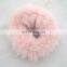 Women Girl Mink Fur Hair Accessaries Bi-colors Hair Bands Elastic