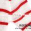 Fashion hoodies long length cardigan sweater red and white striped sexy girls sweater