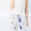 New arrival long print wide legs women's fashion casual pants