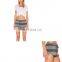 Lace-up Waist Women Trousers Europea Ladies Stripe Shorts