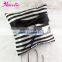 Black and White Striped Wedding Ring Holder Pillow