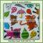 healthy cartoon 3d graphics sticker with wallpaper