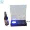 Hot sale OEM countertop clear acrylic wine dispaly with light