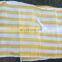 Чистый материал HDPE, белая и желтая полосатая сетка для приватности/сетка для балкона