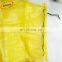 PP and PE net mesh bags cheap white for vegetables cabbage with green drawstring
