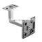 Wall Mounted Alloy 304 Stainless Steel Square Flange Pipe Bracket on Handrail & Balustrade Railing Systems