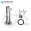 Homebrew Two taps silver Beer tower stainless steel beer tower with double beer tap faucet bar accessoires good quality
