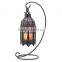 Red, Voilet Glass Moroccan Lantern