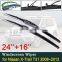 Car Wiper Blades for Nissan X-Trail T31 2008~2013 X Trail Windscreen Windshield Wipers Car Accessories Stickers 2009 2010 2011