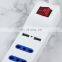 Travel Surge Protection Extension Socket Desktop EU Smart Universal Electric Power Strips USB