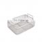 Stainless steel wire mesh basket with lid,Wire mesh storage baskets,woven shallow storage basket.