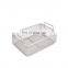 Stainless steel wire mesh basket with lid,Wire mesh storage baskets,woven shallow storage basket.