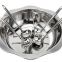 Hot Pot Stainless Steel Anti-side Octagonal Simmered Two-pot Hot Pot Induction Cooker