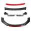 Auto Car Accessories Gloss Black+Red Universal Front Lip Auto Lips For All Cars