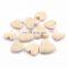 DIY accessories natural color flat heart shape beech wood bead wooden loose spacer teething beads
