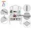 wardrobe mirrored dressing table designs with cushioned stool