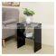 New Hot Customized Multifunctional Table With 2 Shelves Black Acrylic Decorative End Table