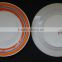 porcelain dinner plate with handprinting line ceramic products exported to dubai