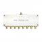 QM-PD8-ST 5-1000M RF Power Divider VHF UHF One-To-Eight Power Splitter Power Combiner with SMA Connectors