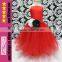 Wholesale Girls Ruffle Tulle Tutu Dress Beautiful Red Wedding Dress