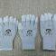 13 Gauge Shell Elastic Red Cuffs Hand Work Safety PU Coating Dipped Top Fit Polyurethane Gloves