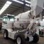 Mobile concrete mixer truck 2.0m3 with hydraulic self-loading system