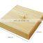 Durable Natural Bamboo 4 Grids Square Nut Dry Fruit Snack Storage Box With Lid Pantry Organizer Kitchen & Tabletop