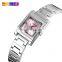 skmei 1388 square small dial stainless steel analog watch for women elegant