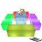 party rental outdoor led cube hookah bar furniture lounge PE plastic illuminated led cube chair seat lighting