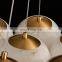 Interior villa living room brass chandelier hotel lobby restaurant luxury alabaster ball chandelier