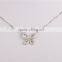 Dubai jewellry butterfly necklace girl's silver sterling necklace fashion jewelry