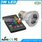 3w RGB led battery baby night light with battery operated