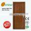 Zhejiang mdf wooden pvc flat door bathroom kitchen office door