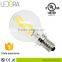 360degree Globe G45 E14 AC110V higher brightness dimmable LED filament bulb