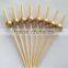 artificial bamboo beaded picks for party foods