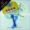 Summer popular Promotional giveaways Print ads mini plastic hand fan