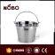 NOBO stainless steel ice bucket with steel handle