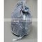 new light powder blue custom velvet drawstring pouch bag evening bag
