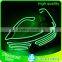customized flashing multi colour el wire flashing led sunglasses